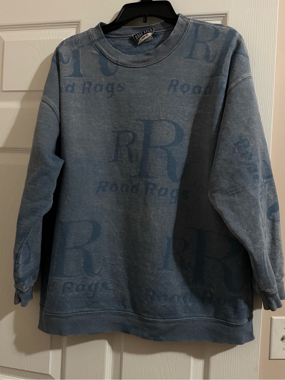 Woman’s Washed Blue Crewneck Sweatshirt